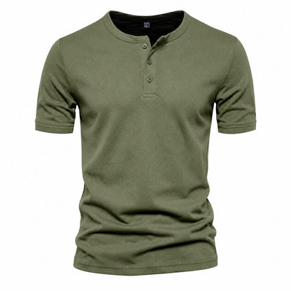 Men's Stylish Muscle Henley Shirt