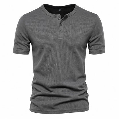 Men's Stylish Muscle Henley Shirt